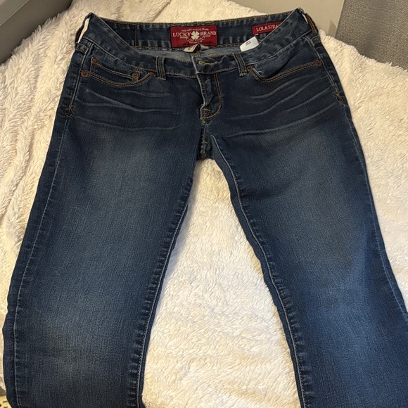 Lucky Brand Denim - Lucky Brand Women's Dark Blue Straight Leg Jeans